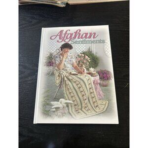 Vtg Afghan Sentiments Crochet Pattern Book Hardcover The Needlecraft Shop 1998